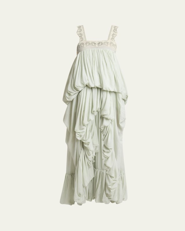 High-Low Ruffled Dress
